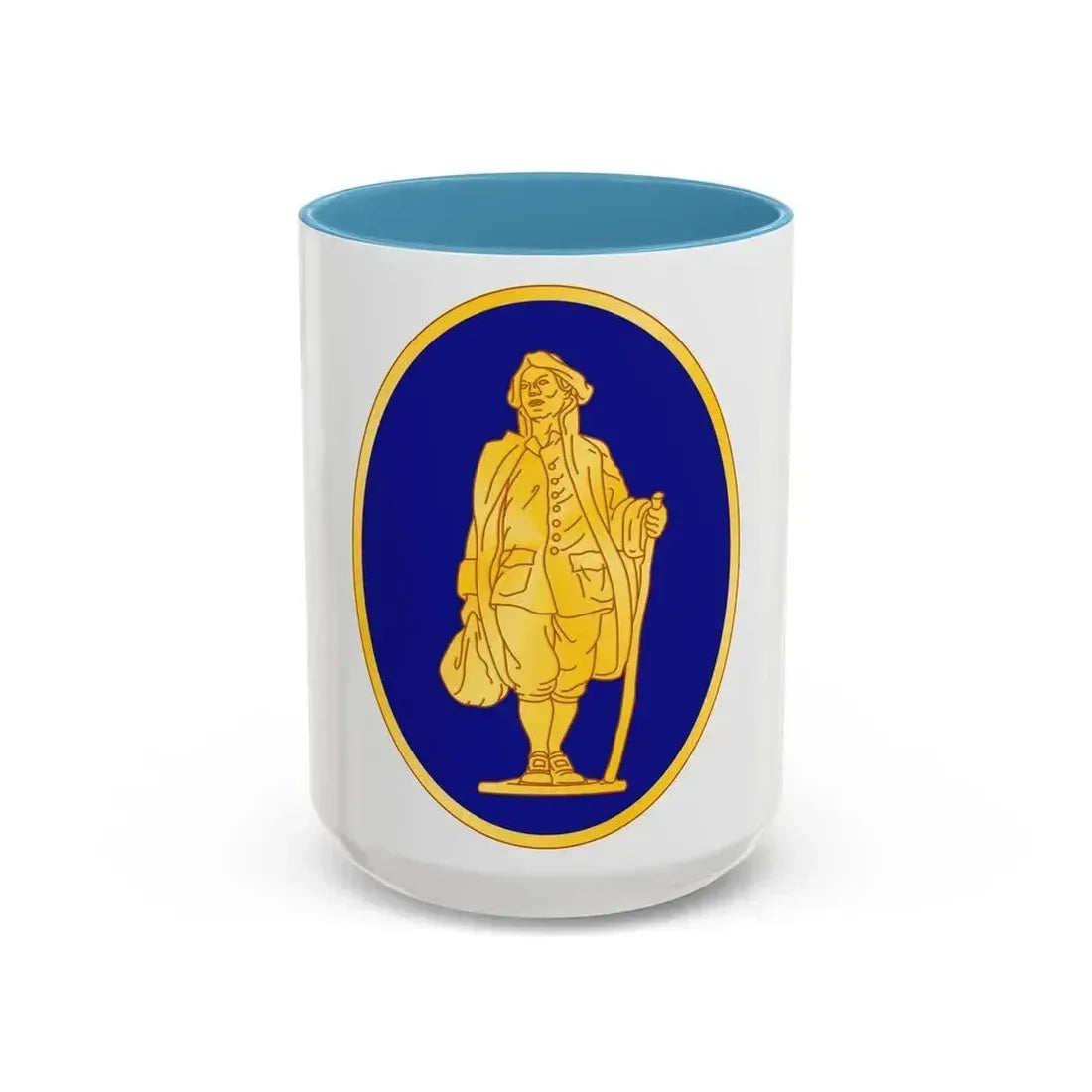 111th Infantry Regiment (U.S. Army) Accent Coffee Mug 15oz Light Blue - Go Mug Yourself