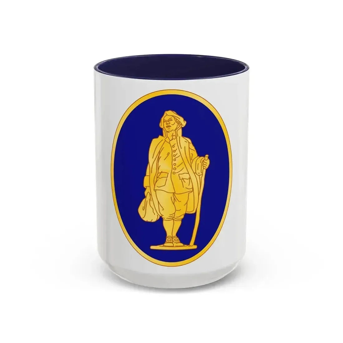 111th Infantry Regiment (U.S. Army) Accent Coffee Mug 15oz Navy - Go Mug Yourself