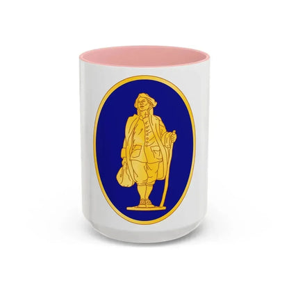 111th Infantry Regiment (U.S. Army) Accent Coffee Mug 15oz Pink - Go Mug Yourself