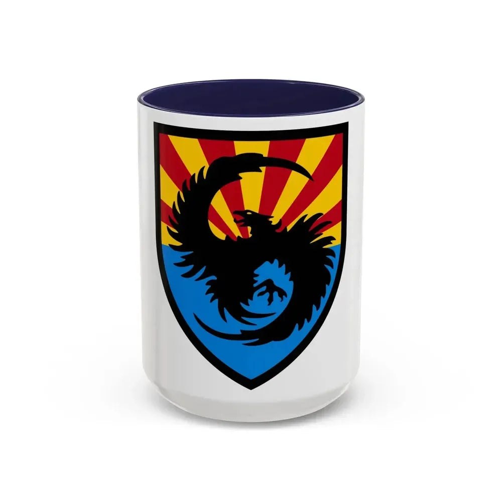 111th Military Intelligence Brigade (U.S. Army) Accent Coffee Mug 15oz Navy - Go Mug Yourself