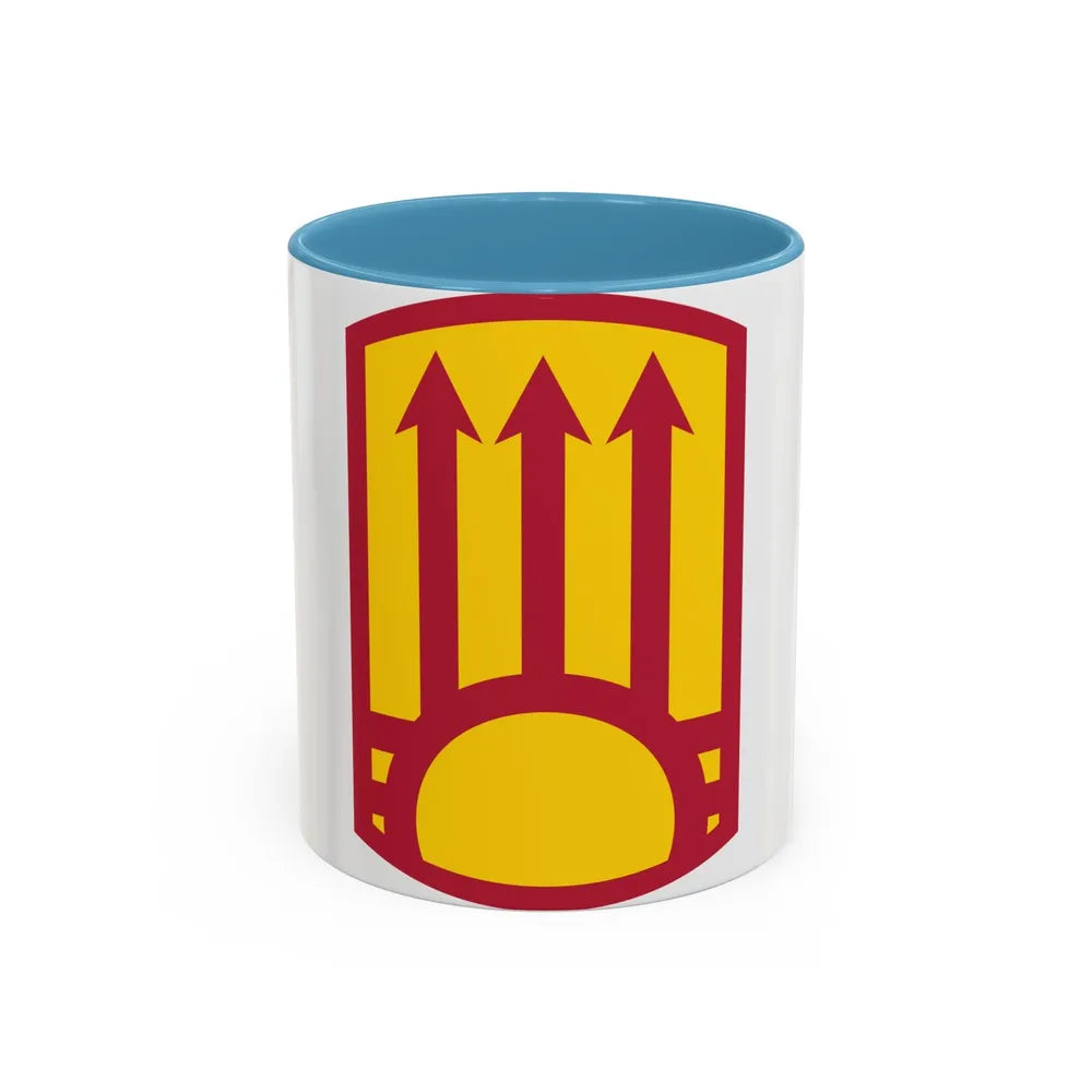 111th Sustainment Brigade (U.S. Army) Accent Coffee Mug-11oz-Light Blue-Go Mug Yourself