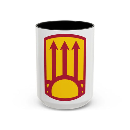 111th Sustainment Brigade (U.S. Army) Accent Coffee Mug-15oz-Black-Go Mug Yourself