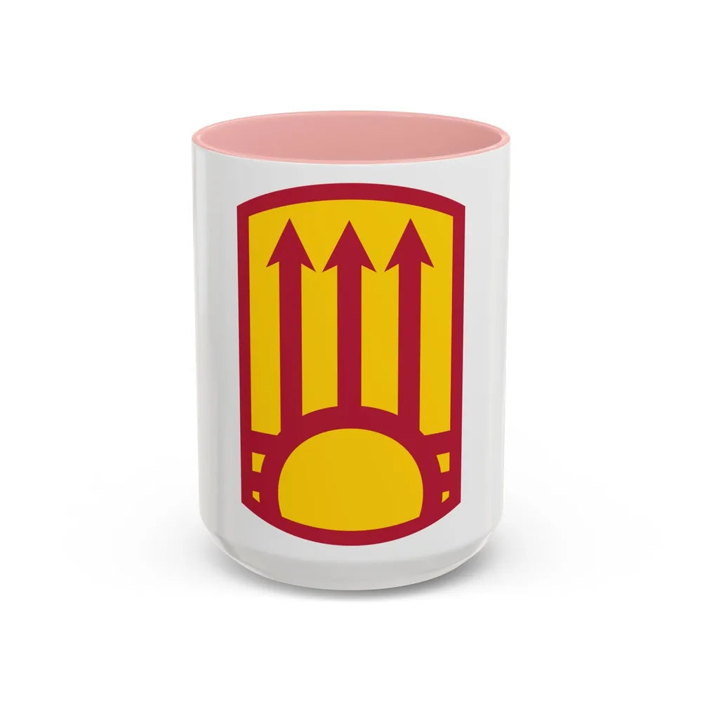 111th Sustainment Brigade (U.S. Army) Accent Coffee Mug-15oz-Pink-Go Mug Yourself