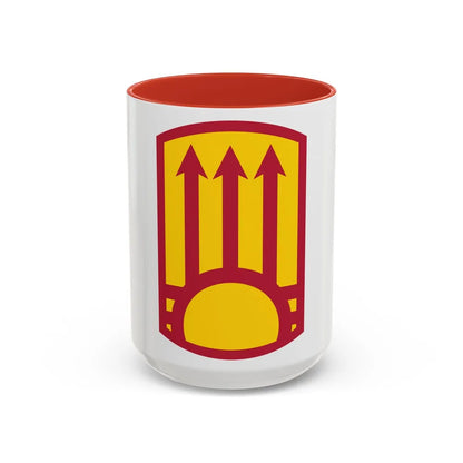 111th Sustainment Brigade (U.S. Army) Accent Coffee Mug-15oz-Red-Go Mug Yourself