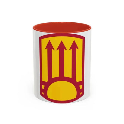 111th Sustainment Brigade (U.S. Army) Accent Coffee Mug 11oz Red - Go Mug Yourself