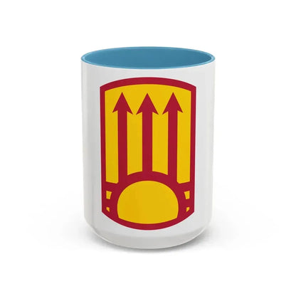 111th Sustainment Brigade (U.S. Army) Accent Coffee Mug 15oz Light Blue - Go Mug Yourself