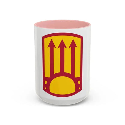 111th Sustainment Brigade (U.S. Army) Accent Coffee Mug 15oz Pink - Go Mug Yourself