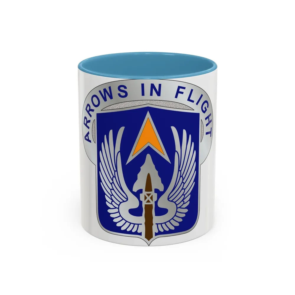 112 Aviation Regiment (U.S. Army) Accent Coffee Mug-11oz-Light Blue-Go Mug Yourself