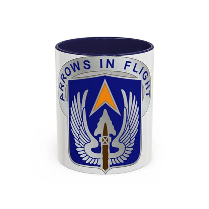 112 Aviation Regiment (U.S. Army) Accent Coffee Mug-11oz-Navy-Go Mug Yourself