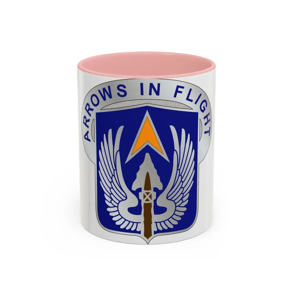 112 Aviation Regiment (U.S. Army) Accent Coffee Mug-11oz-Pink-Go Mug Yourself