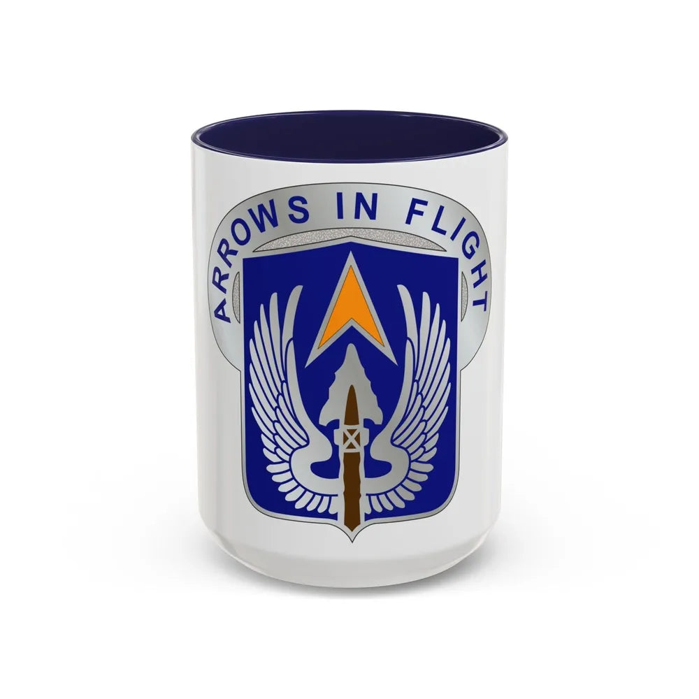 112 Aviation Regiment (U.S. Army) Accent Coffee Mug-15oz-Navy-Go Mug Yourself