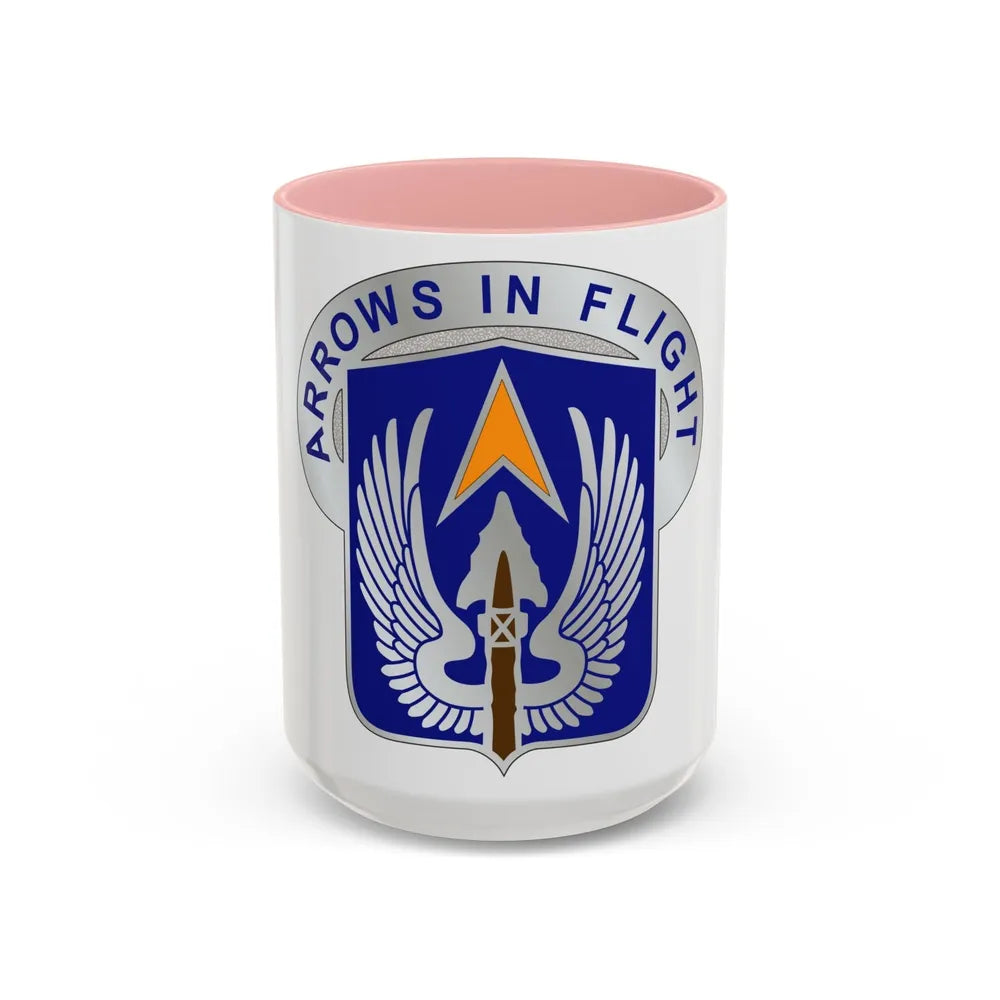 112 Aviation Regiment (U.S. Army) Accent Coffee Mug-15oz-Pink-Go Mug Yourself