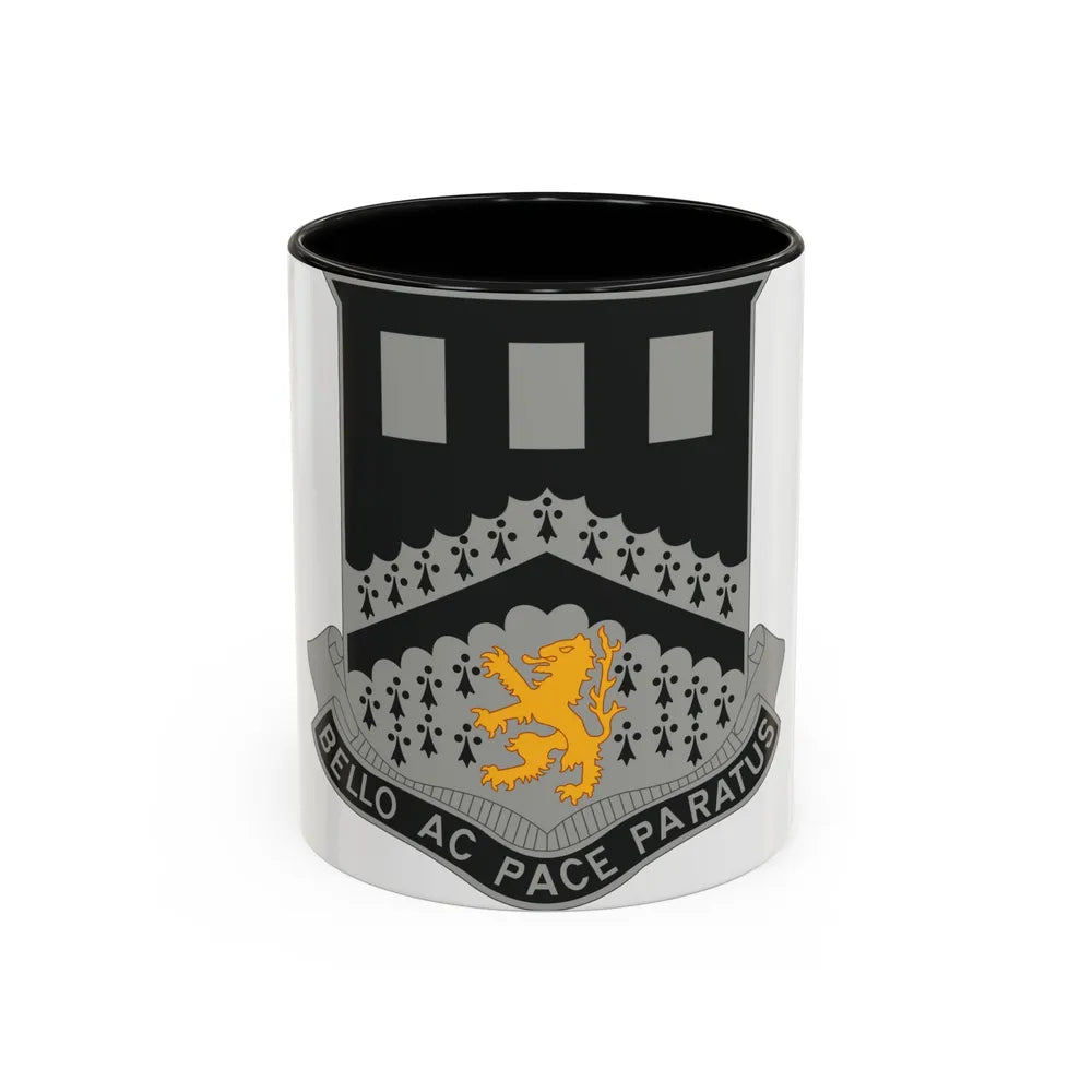 112 Engineer Battalion (U.S. Army) Accent Coffee Mug-11oz-Black-Go Mug Yourself