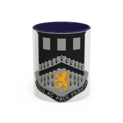 112 Engineer Battalion (U.S. Army) Accent Coffee Mug-11oz-Navy-Go Mug Yourself