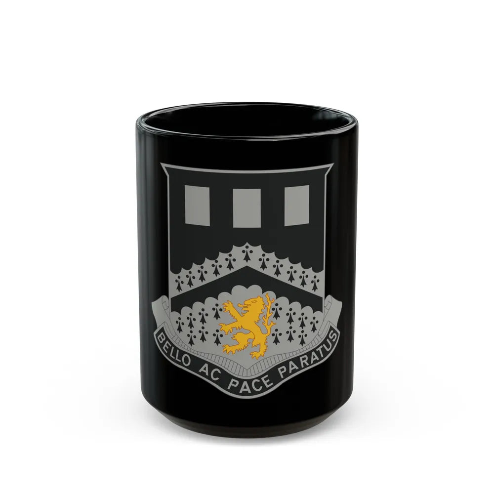 112 Engineer Battalion (U.S. Army) Black Coffee Mug-15oz-Go Mug Yourself