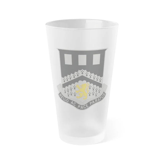 112 Engineer Battalion (U.S. Army) Frosted Pint Glass 16oz-Go Mug Yourself