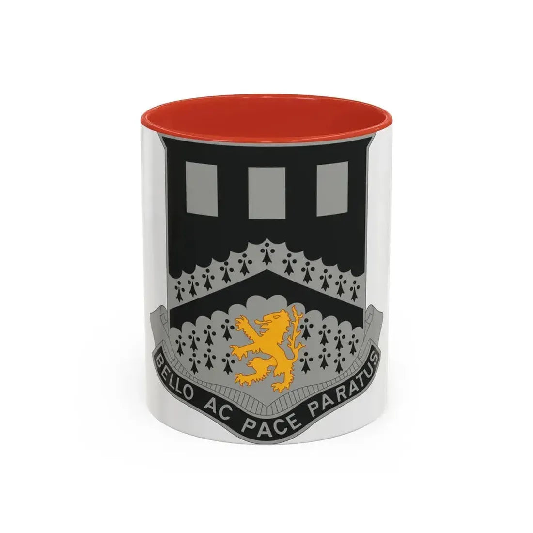 112 Engineer Battalion (U.S. Army) Accent Coffee Mug 11oz Red - Go Mug Yourself
