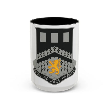 112 Engineer Battalion (U.S. Army) Accent Coffee Mug 15oz Black - Go Mug Yourself