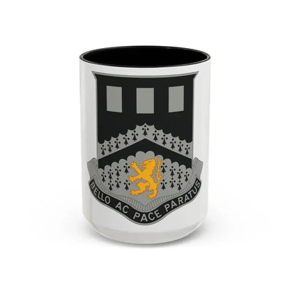 112 Engineer Battalion (U.S. Army) Accent Coffee Mug 15oz Black - Go Mug Yourself