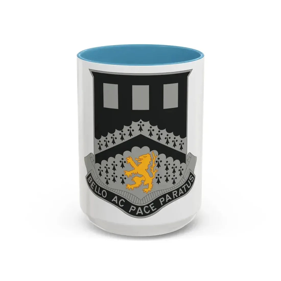 112 Engineer Battalion (U.S. Army) Accent Coffee Mug 15oz Light Blue - Go Mug Yourself