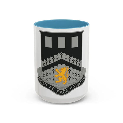 112 Engineer Battalion (U.S. Army) Accent Coffee Mug 15oz Light Blue - Go Mug Yourself
