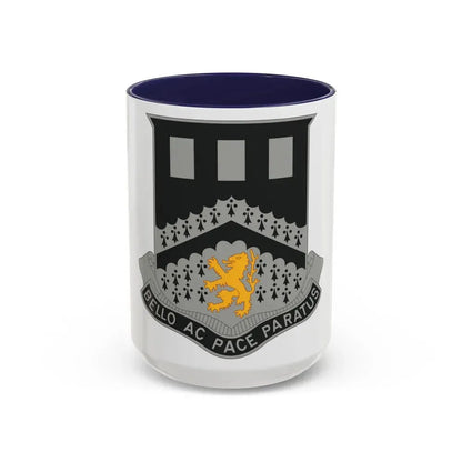 112 Engineer Battalion (U.S. Army) Accent Coffee Mug 15oz Navy - Go Mug Yourself