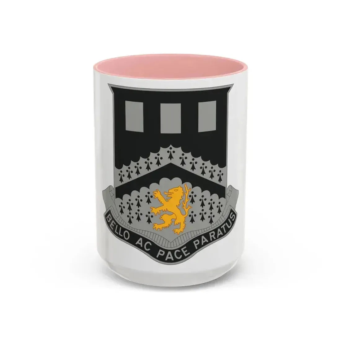 112 Engineer Battalion (U.S. Army) Accent Coffee Mug 15oz Pink - Go Mug Yourself
