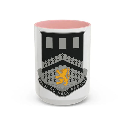112 Engineer Battalion (U.S. Army) Accent Coffee Mug 15oz Pink - Go Mug Yourself