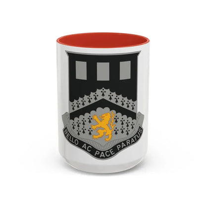 112 Engineer Battalion (U.S. Army) Accent Coffee Mug 15oz Red - Go Mug Yourself