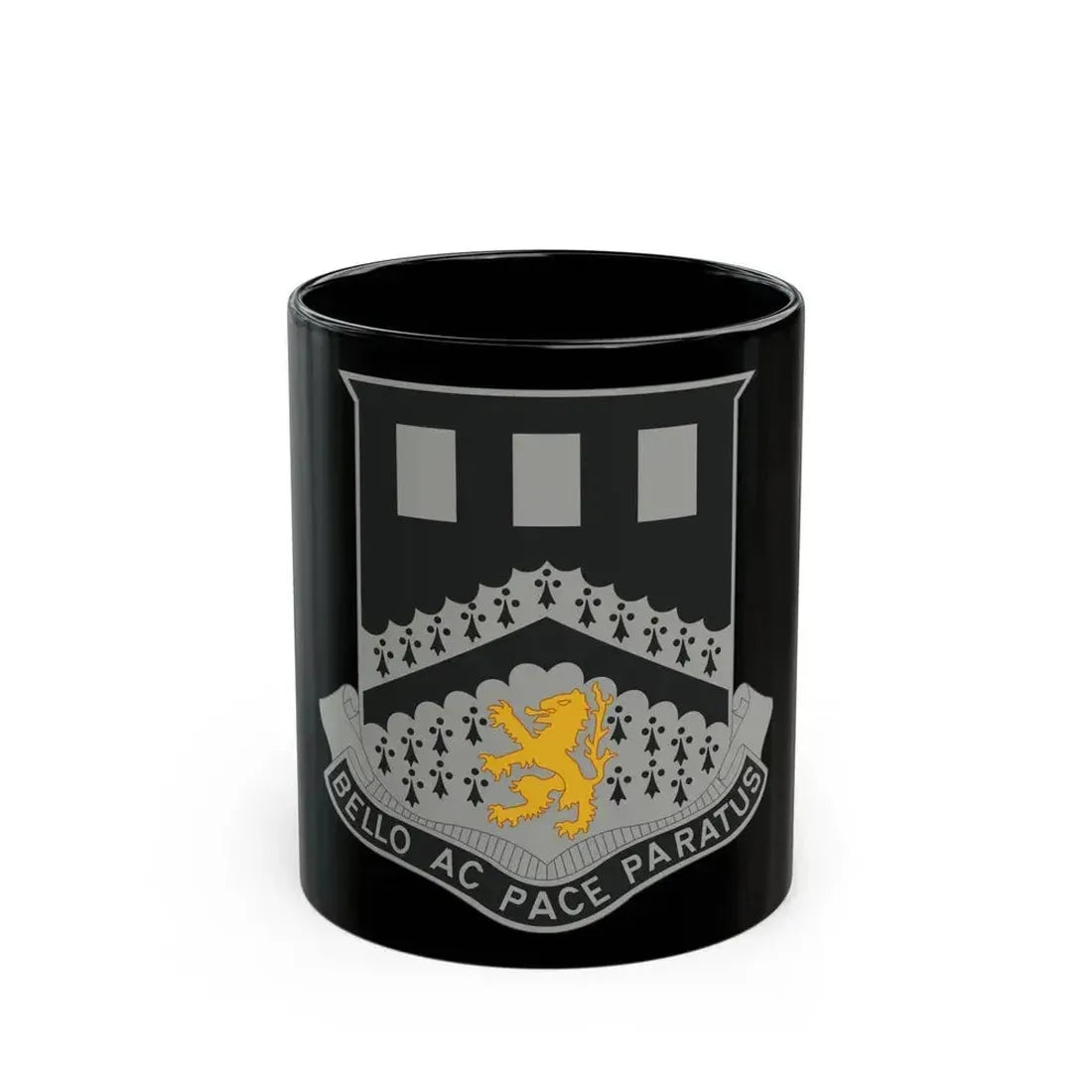 112 Engineer Battalion (U.S. Army) Black Coffee Mug 11oz - Go Mug Yourself