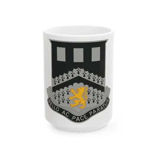 112 Engineer Battalion (U.S. Army) White Coffee Mug 15oz - Go Mug Yourself