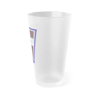 112 Medical Brigade (U.S. Army) Frosted Pint Glass 16oz - Go Mug Yourself