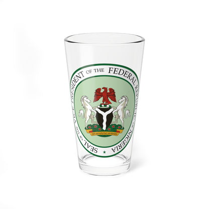 Seal of the Vice President of Nigeria (Niger) (Coat of Arms) Pint Glass 16oz