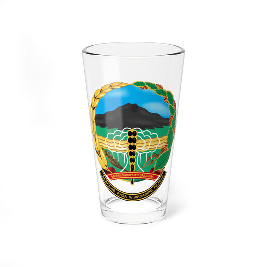 Emblem of Banyumas Regency (Indonesia) (Coat of Arms) Pint Glass 16oz
