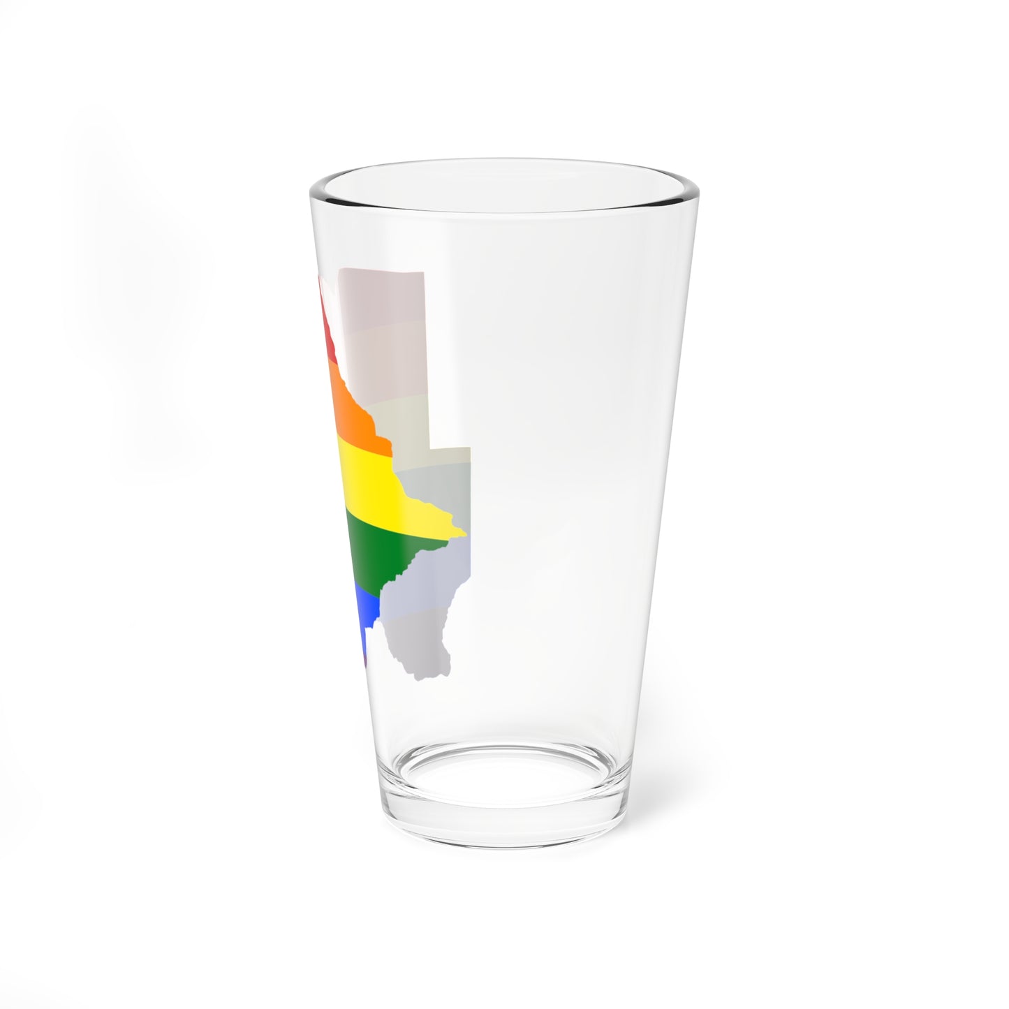 LGBT flag map of Botswana (Botswana) Pint Glass 16oz