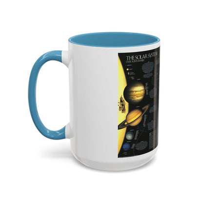 Space - Solar System- Our Sun's Family (1990) (Map) Accent Coffee Mug