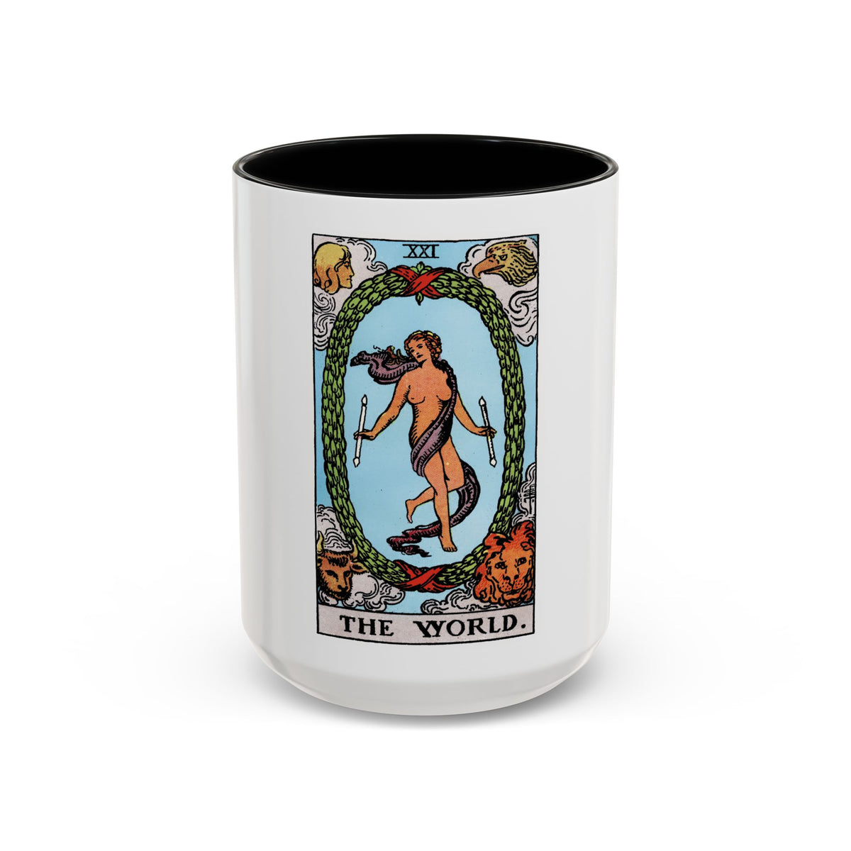 The World (Tarot Card) Accent Coffee Mug
