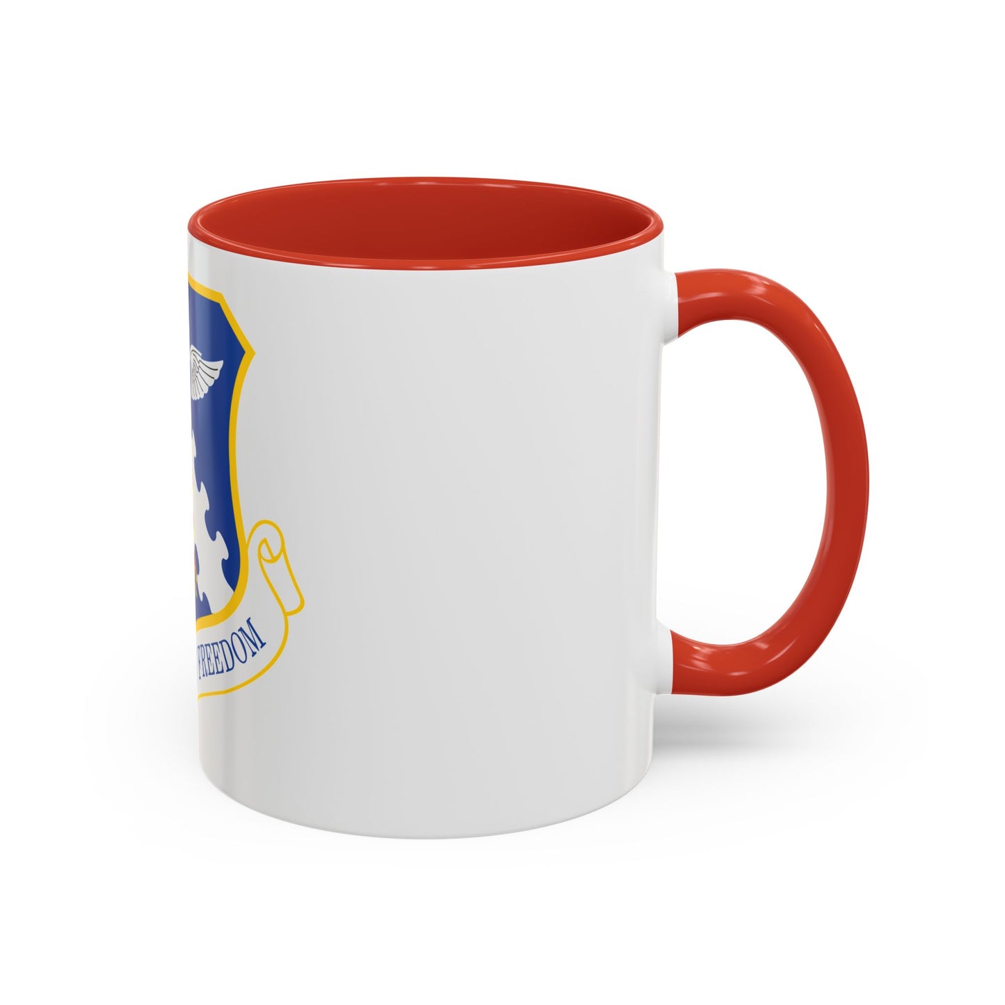 182d Airlift Wing insignia AFD 080128 056 (U.S. Air Force) Accent Coffee Mug