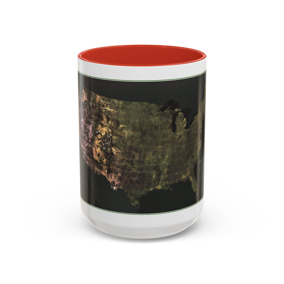 USA - Portrait U.S.A (1976) (Map) Accent Coffee Mug