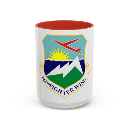 142nd Fighter Wing (U.S. Air Force) Accent Coffee Mug