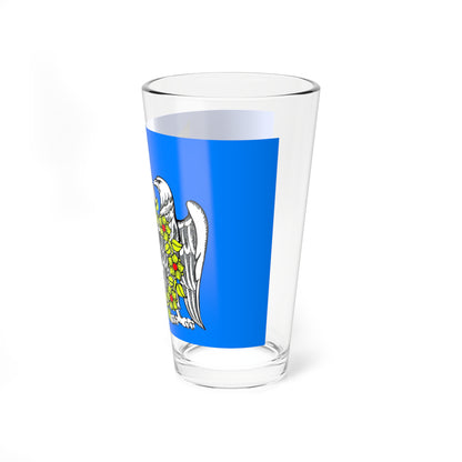 Flag Rakhya Leningrad oblast (Russia) Pint Glass 16oz