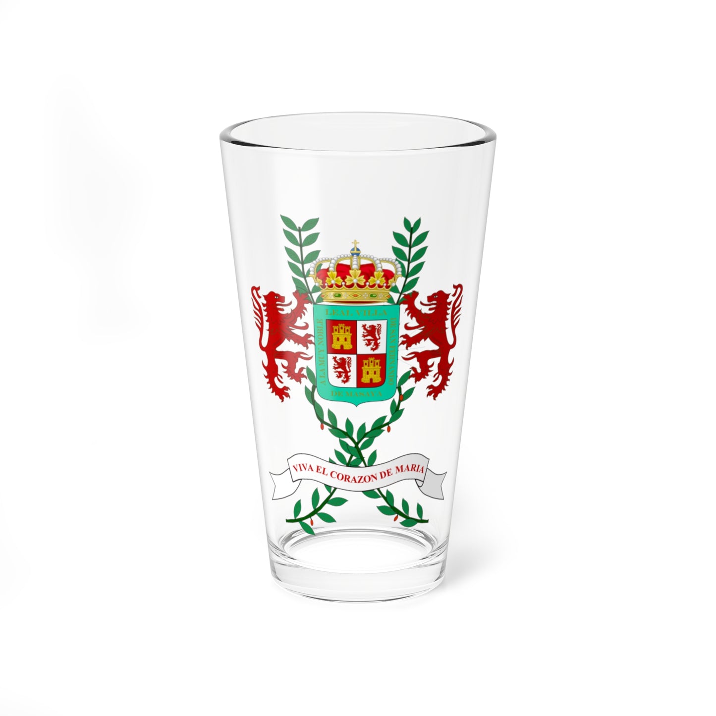 Seal of Masaya (Costa Rica) (Coat of Arms) Pint Glass 16oz