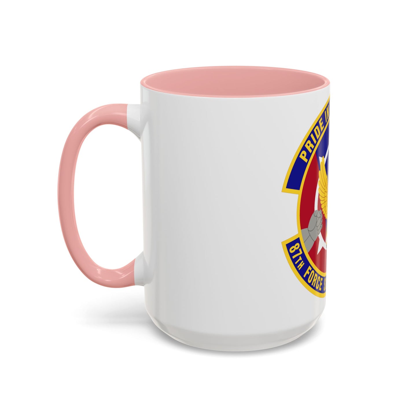 87 Force Support Squadron AMC (U.S. Air Force) Accent Coffee Mug