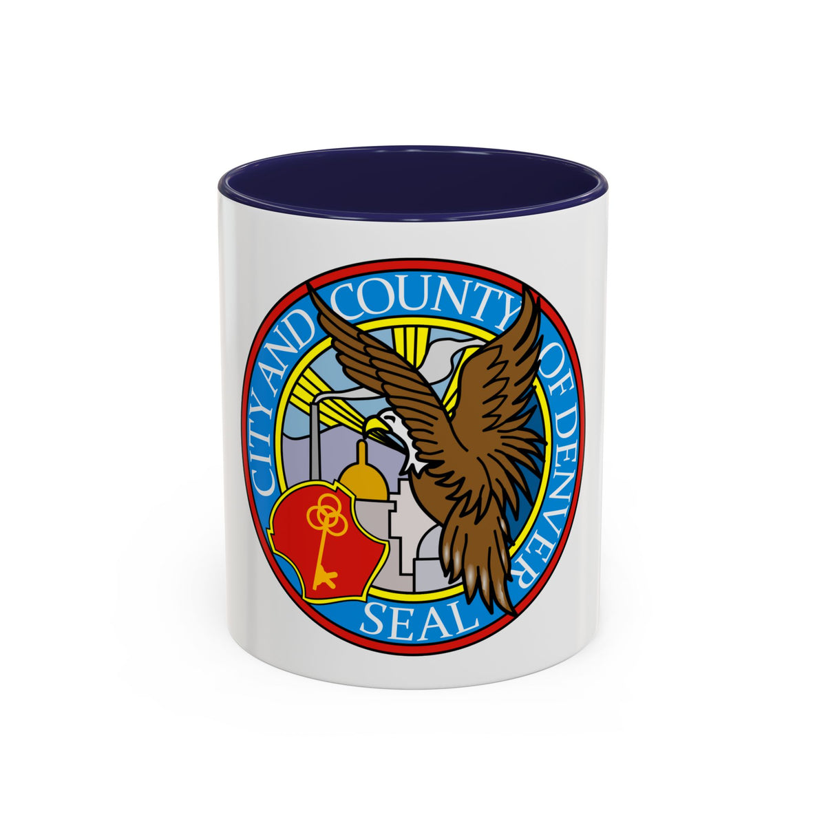 Seal of Denver - Accent Coffee Mug