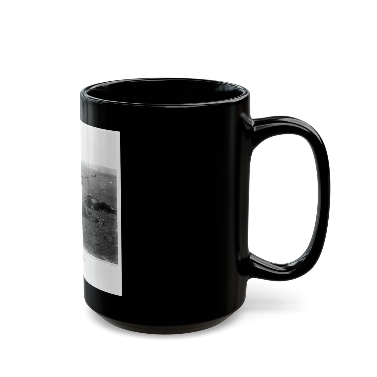 Incidents Of The War. A Harvest Of Death, Gettysburg, July, 1863 (U.S. Civil War) Black Coffee Mug