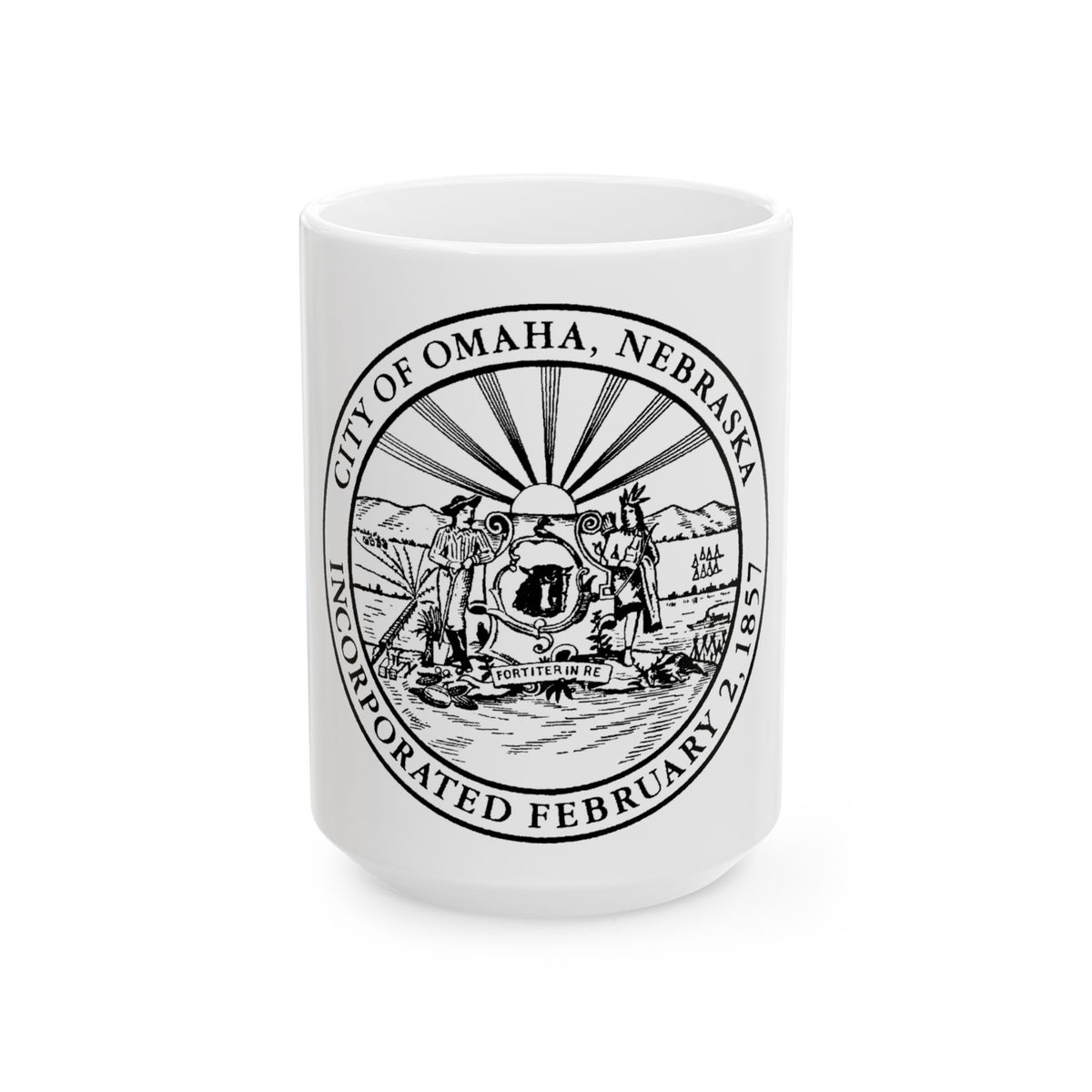 Seal of Omaha Nebraska - White Coffee Mug