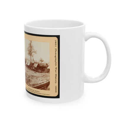 A Confederate Redoubt 001 (U.S. Civil War) White Coffee Mug