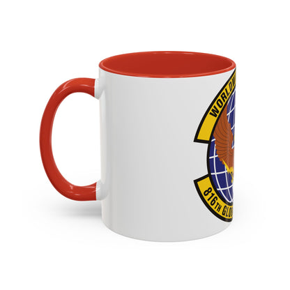 816th Global Mobility Squadron (U.S. Air Force) Accent Coffee Mug