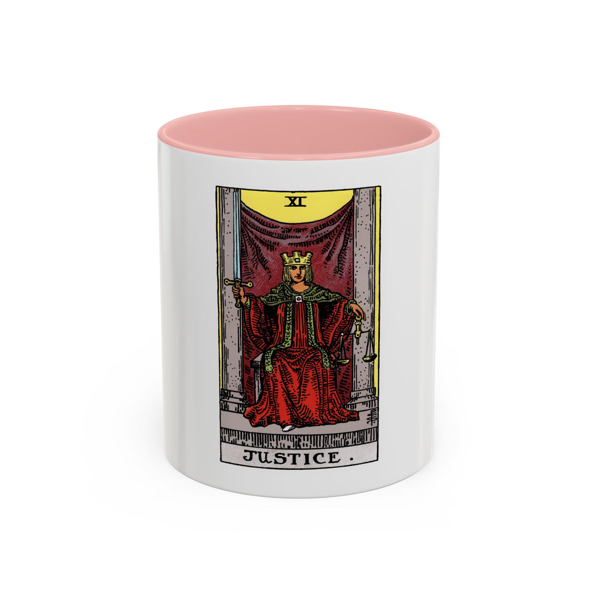 Justice (Tarot Card) Accent Coffee Mug