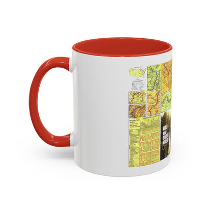 USA - Wild and Scenic Rivers 2 (1977) (Map) Accent Coffee Mug